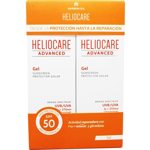 Heliocare Advanced Gel Protector SPF50 2x200ml 1000835 Protector Solar