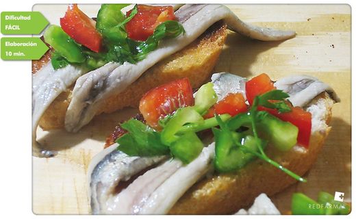 Tapa de boquerones