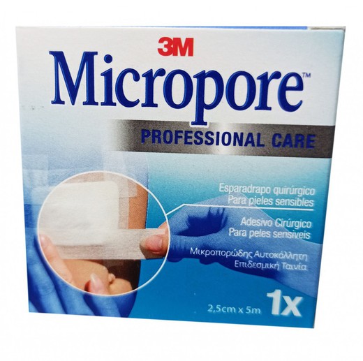 3M Micropore Papel Blanco 2.5x5