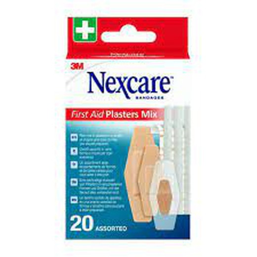 3M Nexcare First Aid tiras surtidas 20 unidades