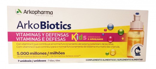 Arkobiotics Kids Vitaminas y Defensas 7 Unidosis
