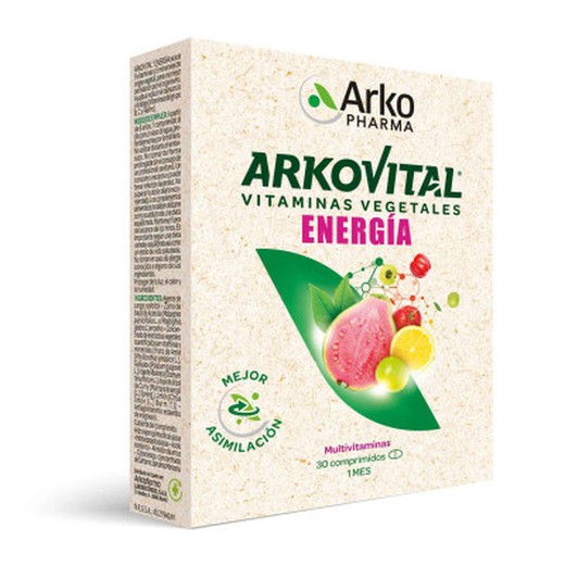 Arkovital vitaminas vegetales Energía 30 Comprimidos