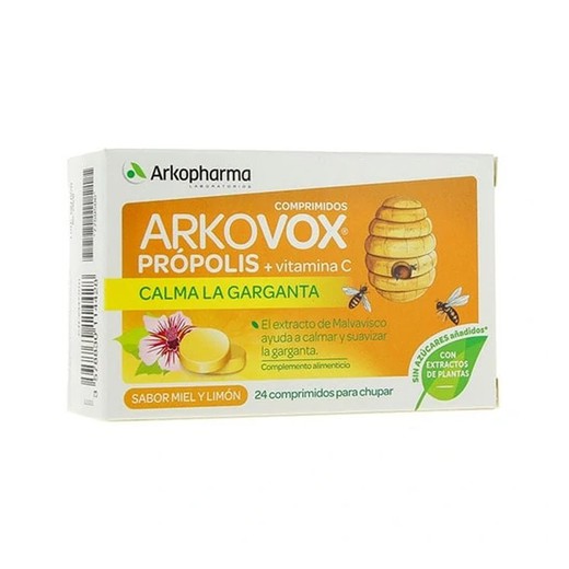 Arkovox Miel y Limón 24 Comprimidos