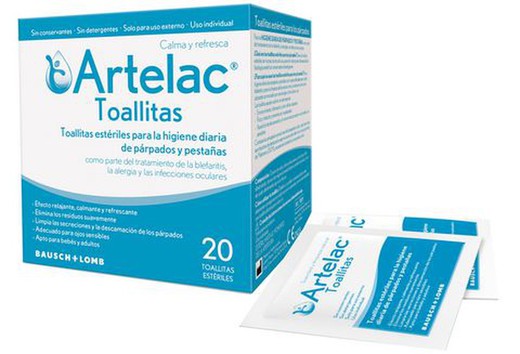 Artelac 20 Toallitas Esteriles