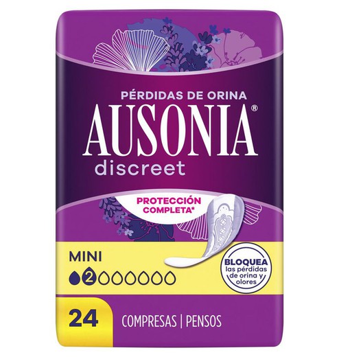 Ausonia Discreet Mini 24 unidades