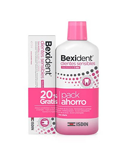 Bexident colutorio dientes sensibles 500ml+Pasta 75ml