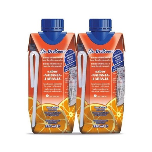 Bi-OralSuero sabor naranja pack 2 x 330ml