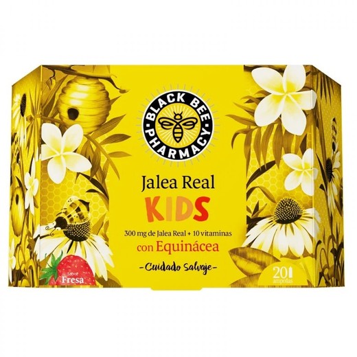 Black Bee Jalea Real Inmuno Kids 20 ampollas