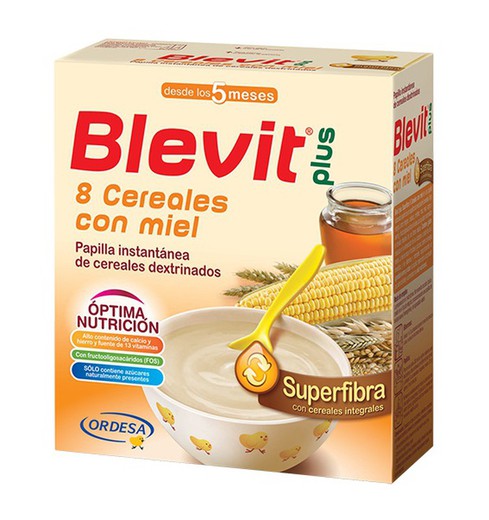 Blevit Plus Superfibra 8 Cereales / Miel 600g