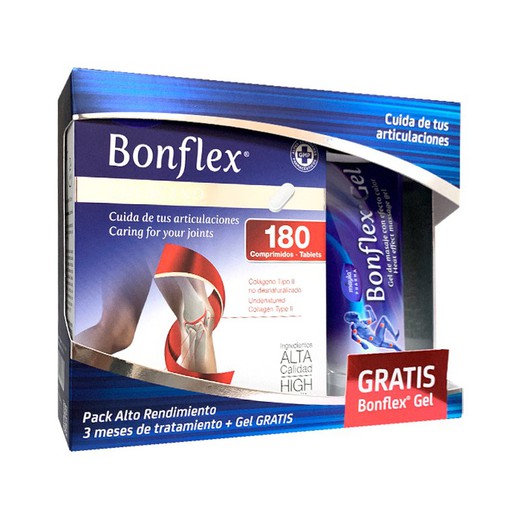 Bonflex colágeno 180 comprimidos + gel 100ml