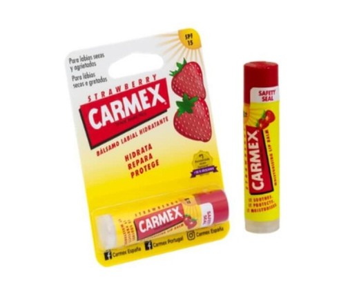Carmex Stick Bálsamo Hidratante Fresa SPF15