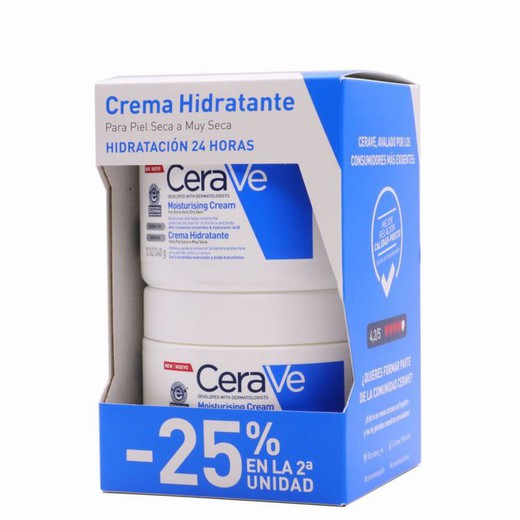 Cerave duplo crema hidratante 2 x 340gr