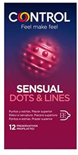 Control Sensual Dots&Lines 12 Unds