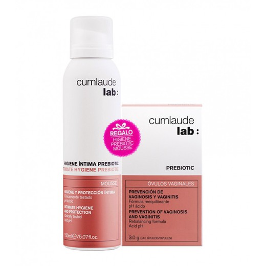 Cumlaude Prebiotic 10 óvulos vaginales + mousse 150ml