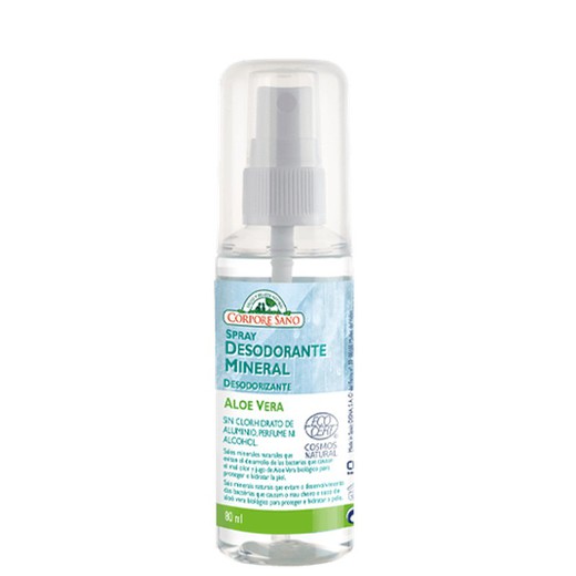 Desodorante Spray Alumbre Mineral 80ml Corpore Sano