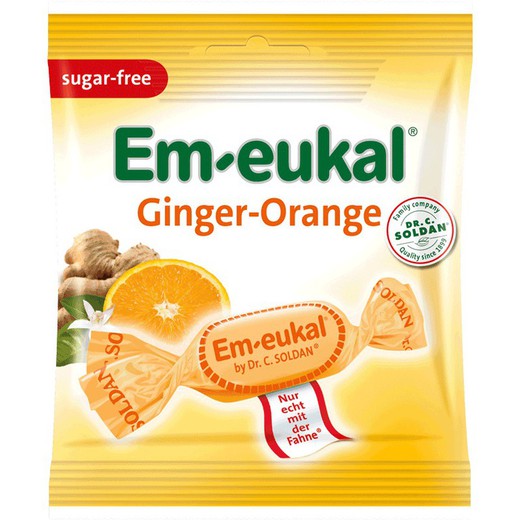 Em eukal bolsa caramelos Ginger  Orange 50gr