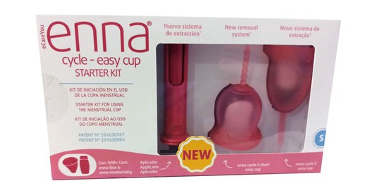 Enna copa menstrual Cycle - easy cup Starter KIT T/S