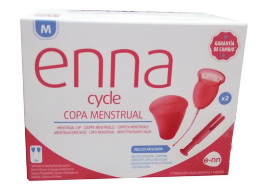Enna Copa Menstrual Talla M 2ud + Aplicador