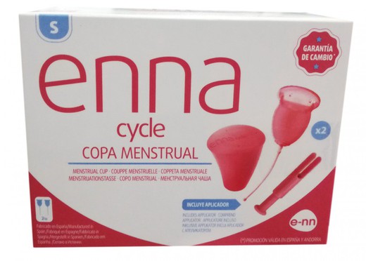 Enna Copa Menstrual Talla S 2ud + Aplicador
