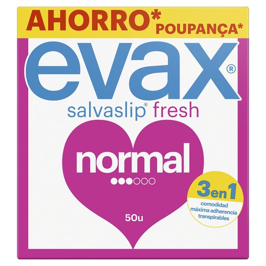 Evax Salvaslip Fresh Normal 44+6  50unidades