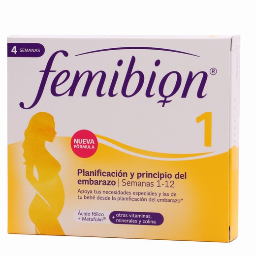 Femibion 1 planificación y principio de embarazo 28 Comprimidos