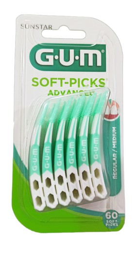 Gum Soft Picks Advanced Regular 60ud