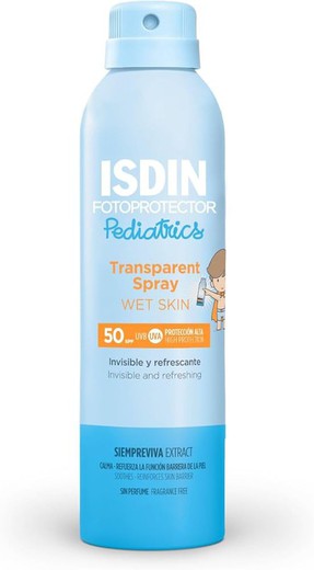 Isdin Fotoprotector Pediatrics Transparent Spray Wet Skin 50 SPF