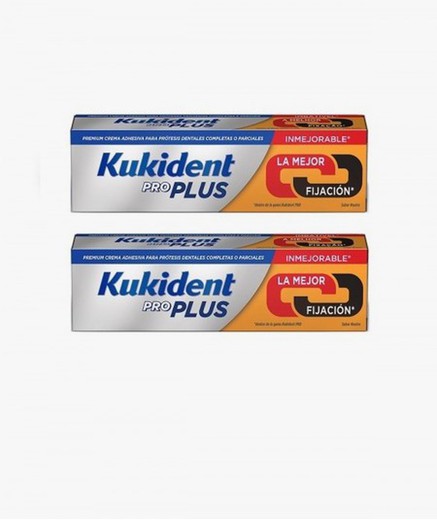 Kukident Pro Plus Duplo doble acción 2x40gr