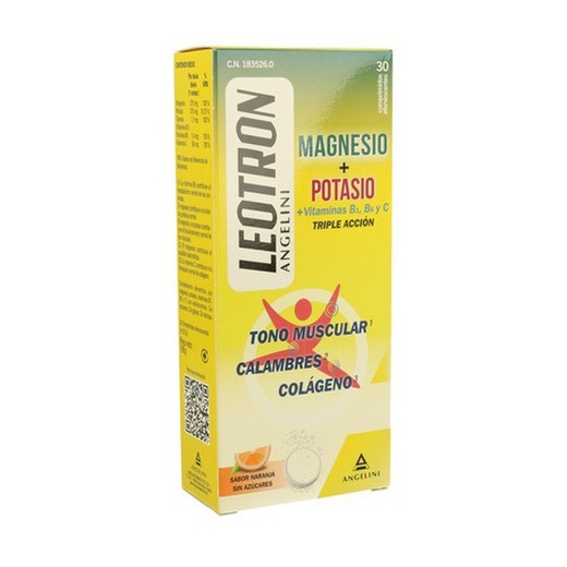 Leotron Magnesio-Potasio 30 comprimidos efervescentes