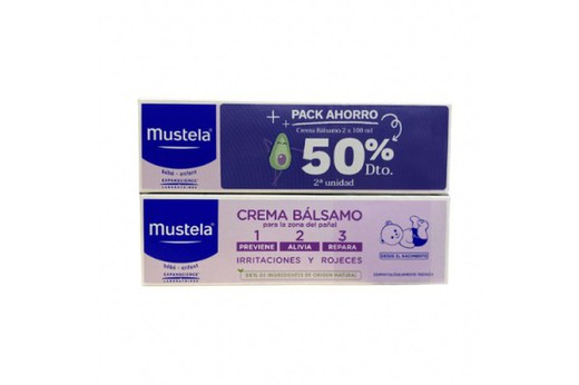 Mustela Pack Crema Bálsamo 1 2 3 50% dto 2ª unidad