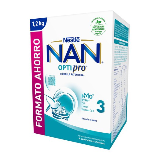 Nestle Nan 3 Optipro formato ahorro 1.2 kg