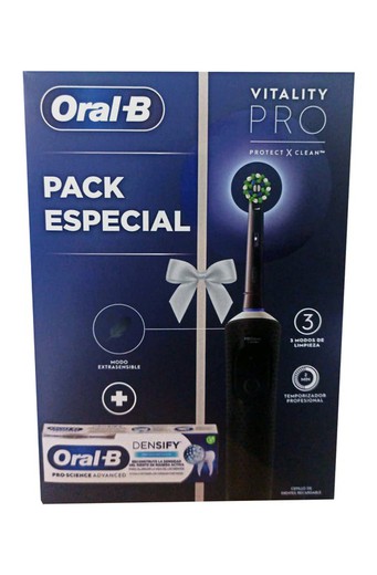 Oral B Cepillo Eléctrico Pack Vitality Pro Negro