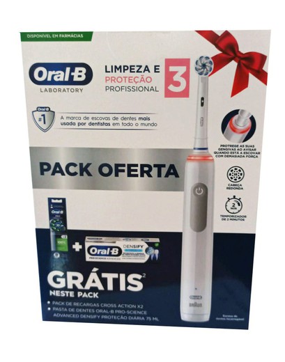 Oral B cepillo eléctrico pack limpieza profunda 3