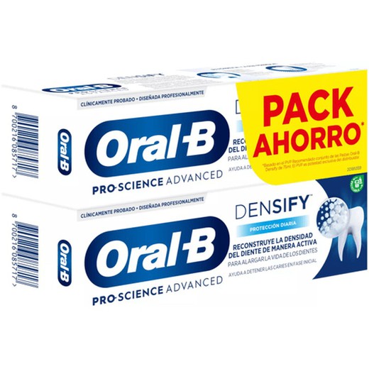 Oral B pasta Densify duplo protección diaria 2x75ml