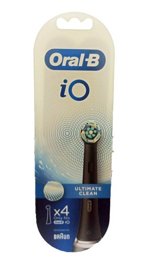 Oral B recambio iO Ultimate Clean 4 unidades color negro