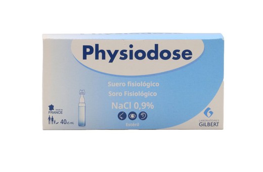 Physiodose suero fisiológico 5ml 40uds