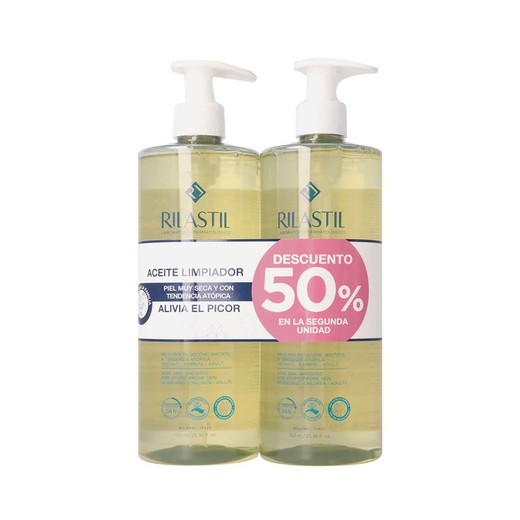 Rilastil duplo Xerolact aceite 750ml 2x750ml 2ª ud al 50%
