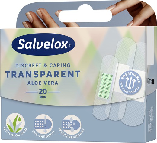 Salvelox Transparentes Aloe Vera 20uds