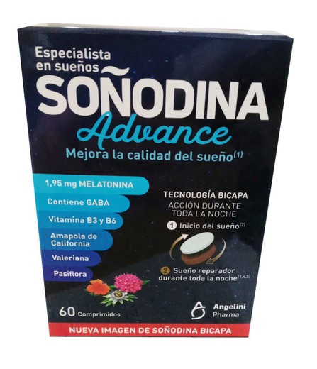Soñodina Advance 60 Comprimidos Bicapa 1.95mg
