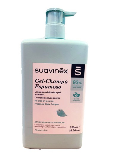 Suavinex gel-champú espumoso 750 ml