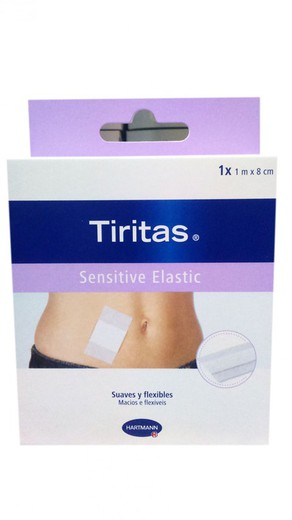 Tiritas Sensitive Elastic 1Mx8cm