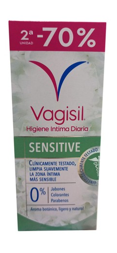 Vagisil Higiene Intima Sensitive 2ª ud 70% dto