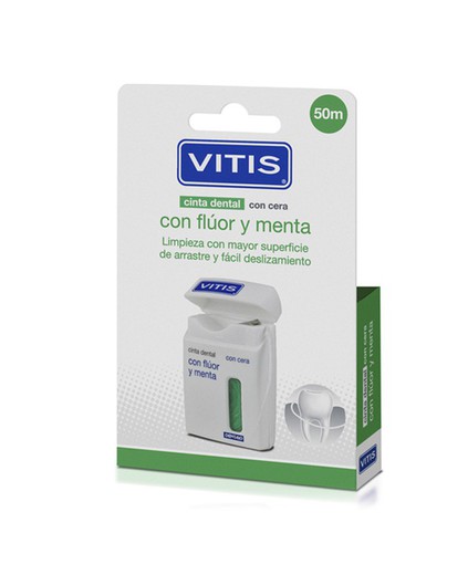 Vitis Cinta Dental Fluor/Menta 50m