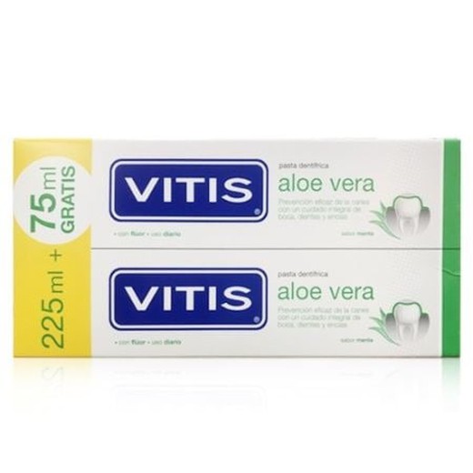 Vitis Pasta Aloe Menta 2X75ml