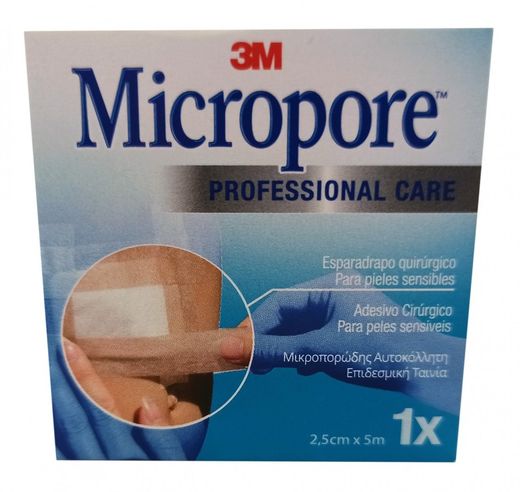 3M Esparadrapo Papel Color Piel 2.5 x 5