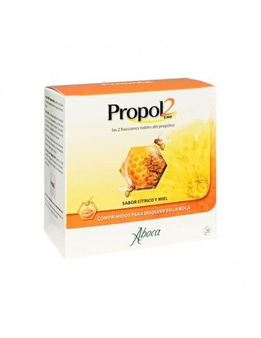 Aboca Propol2 EMF sabor cítrico y miel 20 comprimidos