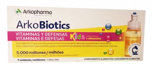 Arkobiotics Kids Vitaminas y Defensas 7 Unidosis