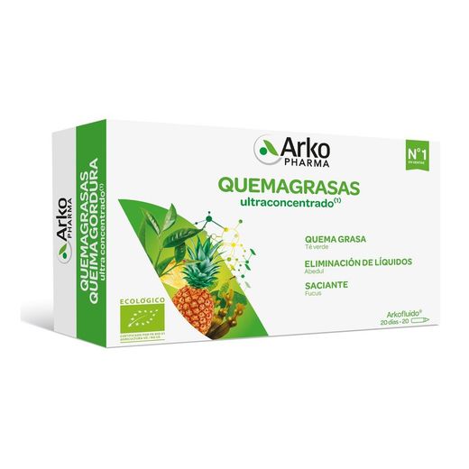 Arkopharma Quemagrasas ultraconcentrado 20 Ampollas