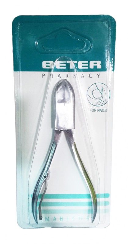 Beter Alicate Manicura uñas Curvo Cromado