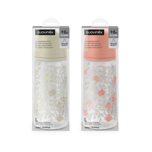 Biberon tetina fisiológica SX Pro de silicona flujo denso 360ml